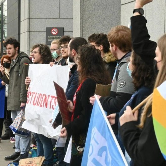 TCDSU, GSU, USI and S4C Protests Closure of the Science Gallery